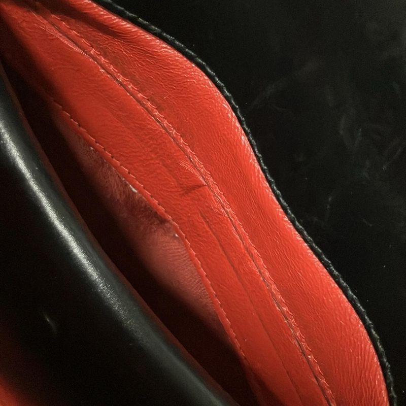 Gucci Handbag Bamboo 000330175 Black And Gold Leather