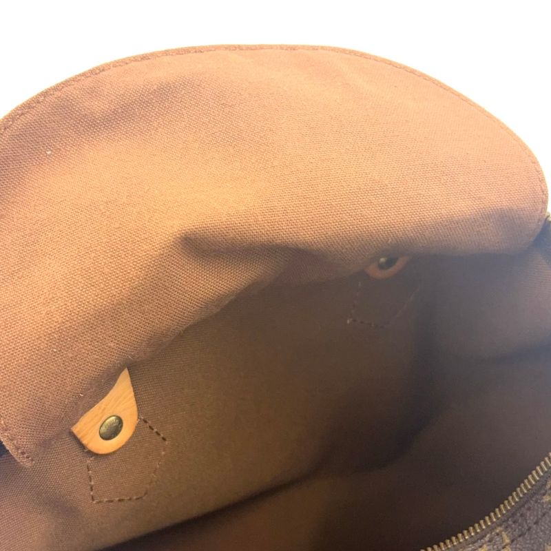 Louis Vuitton Speedy 35 Monogram Leather X PVC Brown Handbag Gold M41524