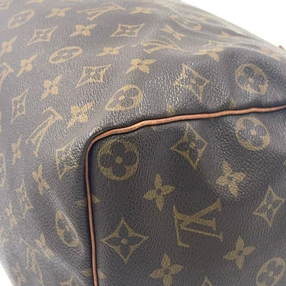 Louis Vuitton Speedy 35 Monogram Leather X PVC Brown Handbag Gold M41524