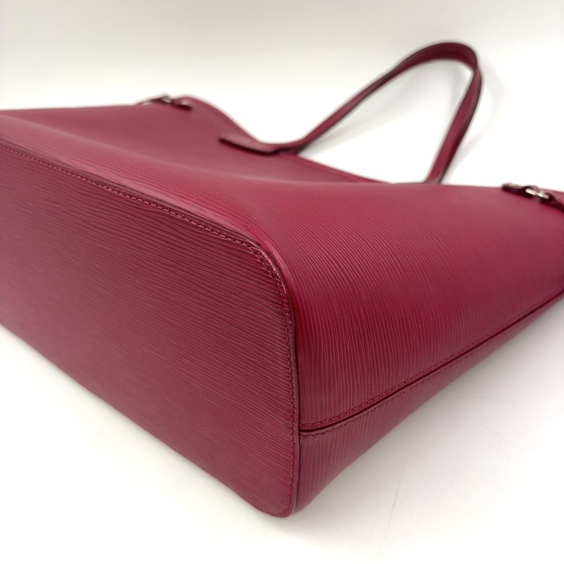 Louis Vuitton Epi Neverfull MM Prune Rose Poudre Leather Burgundy Shoulder Bag