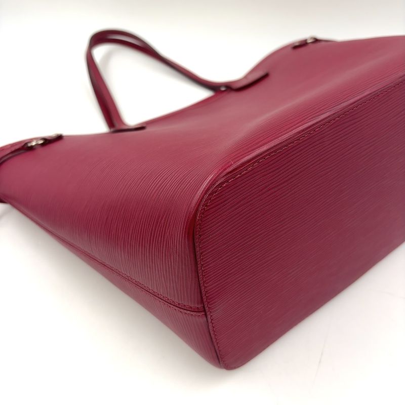 Louis Vuitton Epi Neverfull MM Prune Rose Poudre Leather Burgundy Shoulder Bag