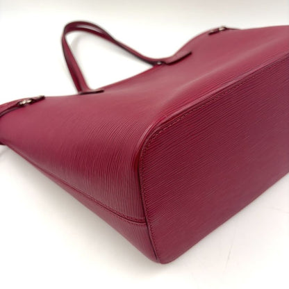 Louis Vuitton Epi Neverfull MM Prune Rose Poudre Leather Burgundy Shoulder Bag