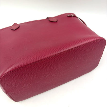 Louis Vuitton Epi Neverfull MM Prune Rose Poudre Leather Burgundy Shoulder Bag