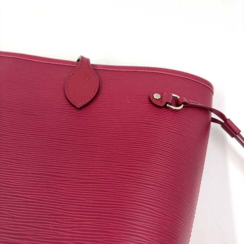 Louis Vuitton Epi Neverfull MM Prune Rose Poudre Leather Burgundy Shoulder Bag