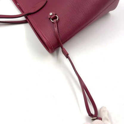 Louis Vuitton Epi Neverfull MM Prune Rose Poudre Leather Burgundy Shoulder Bag