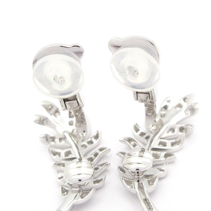 Chanel Ring Climber Clip Earrings J4139 18K White Gold X Diamonds