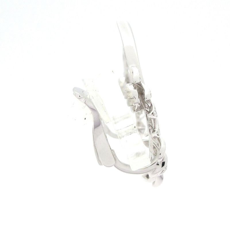 Chanel Ring Climber Clip Earrings J4139 18K White Gold X Diamonds