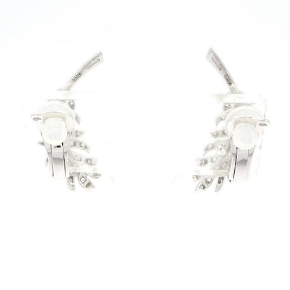 Chanel Ring Climber Clip Earrings J4139 18K White Gold X Diamonds