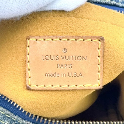 Louis Vuitton Baggy GM Monogram Denim Monogram Denim Leather × Denim Blue