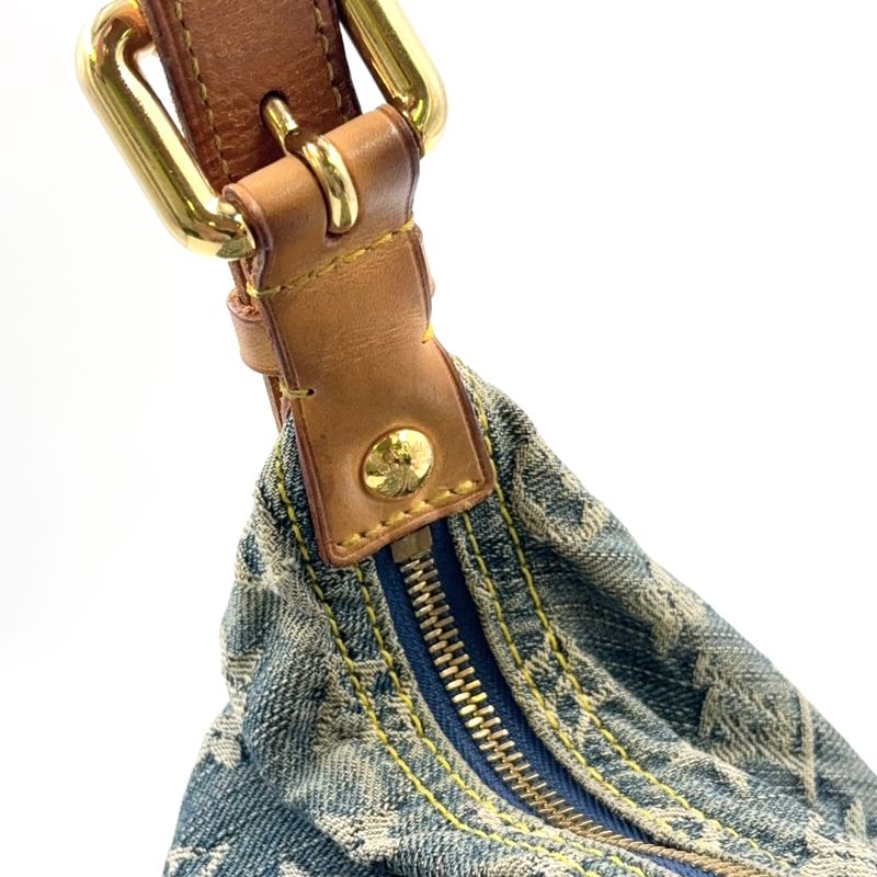 Louis Vuitton Baggy GM Monogram Denim Monogram Denim Leather × Denim Blue