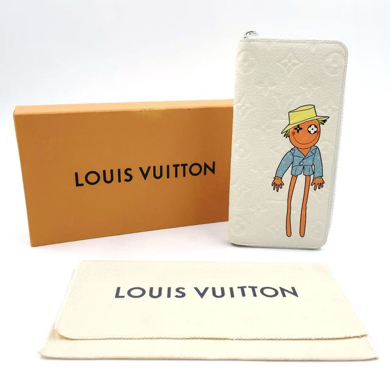 Louis Vuitton Zippy Wallet Vertical LV Friend RFID Reaction Taurillon Leather