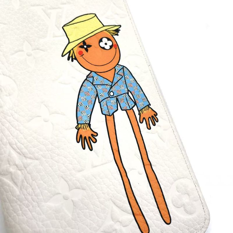 Louis Vuitton Zippy Wallet Vertical LV Friend RFID Reaction Taurillon Leather