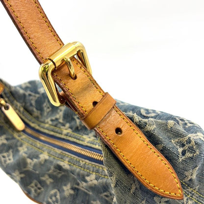 Louis Vuitton Baggy GM Monogram Denim Monogram Denim Leather × Denim Blue