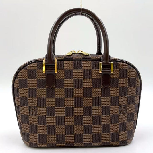 Louis Vuitton Sarria Mini Damier Ebene Damier Ebene Leather × PVC Brown Handbag
