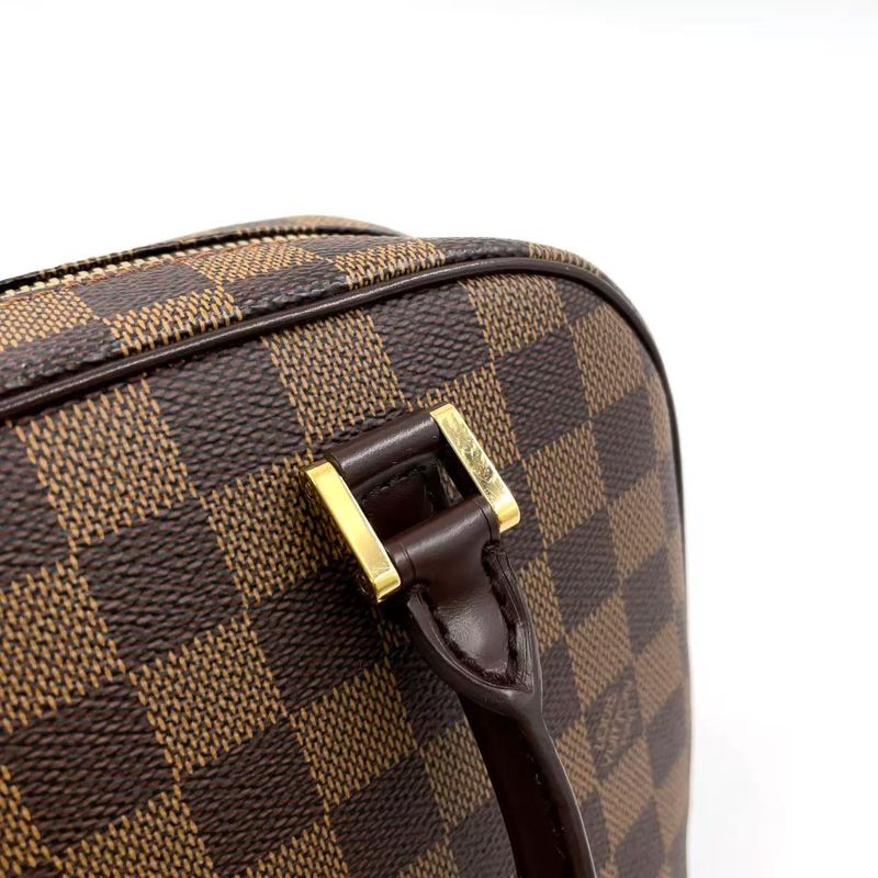 Louis Vuitton Sarria Mini Damier Ebene Damier Ebene Leather × PVC Brown Handbag