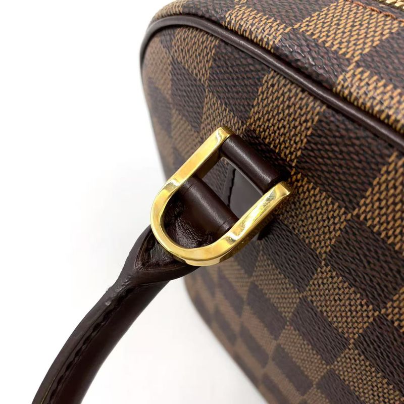 Louis Vuitton Sarria Mini Damier Ebene Damier Ebene Leather × PVC Brown Handbag