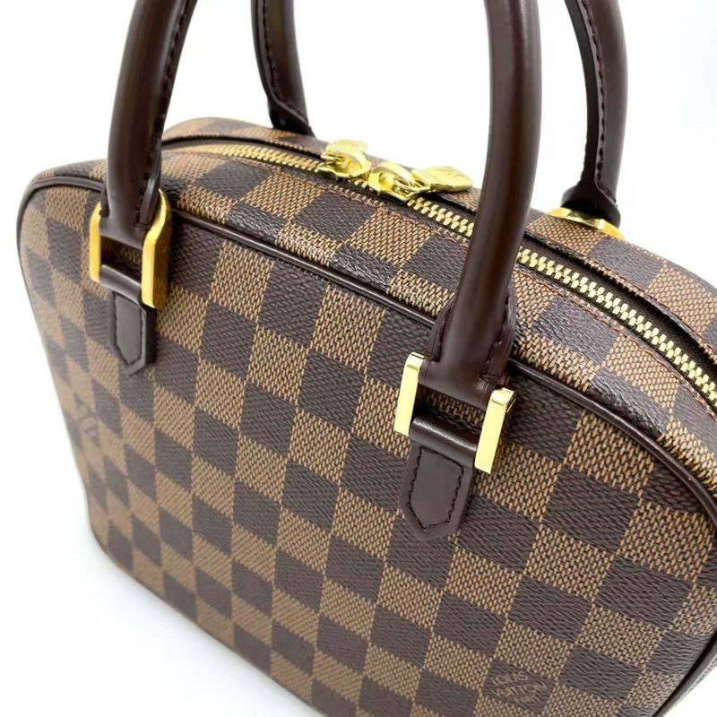 Louis Vuitton Sarria Mini Damier Ebene Damier Ebene Leather × PVC Brown Handbag