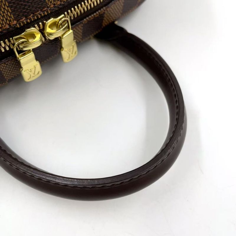 Louis Vuitton Sarria Mini Damier Ebene Damier Ebene Leather × PVC Brown Handbag