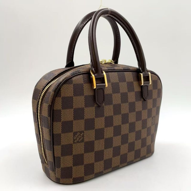 Louis Vuitton Sarria Mini Damier Ebene Damier Ebene Leather × PVC Brown Handbag