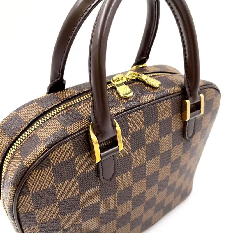 Louis Vuitton Sarria Mini Damier Ebene Damier Ebene Leather × PVC Brown Handbag