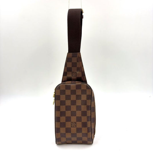 Louis Vuitton Geronimos Damier PVC Brown Body Bag Gold N51994