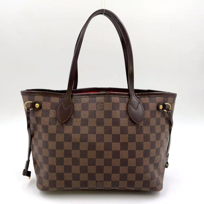 Louis Vuitton Neverfull PM Damier Ebene Damier Ebene Leather × PVC Brown Tote