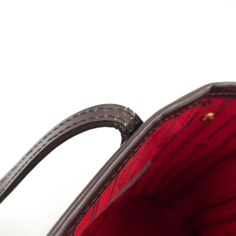 Louis Vuitton Neverfull PM Damier Ebene Damier Ebene Leather × PVC Brown Tote