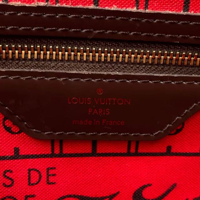 Louis Vuitton Neverfull PM Damier Ebene Damier Ebene Leather × PVC Brown Tote