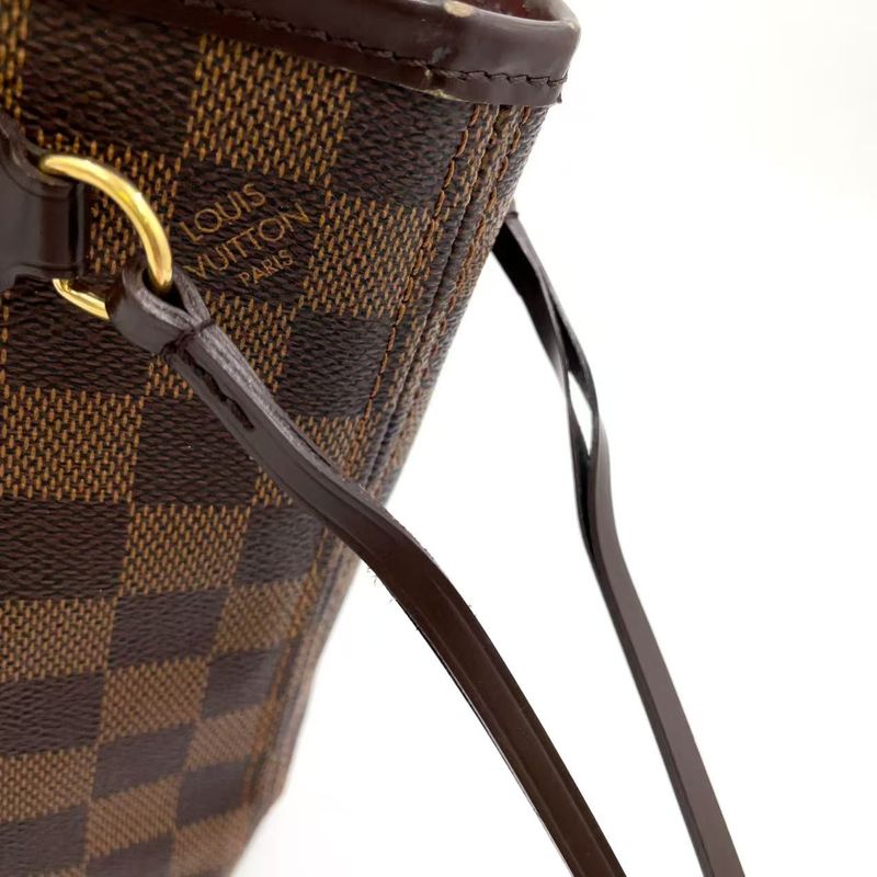 Louis Vuitton Neverfull PM Damier Ebene Damier Ebene Leather × PVC Brown Tote