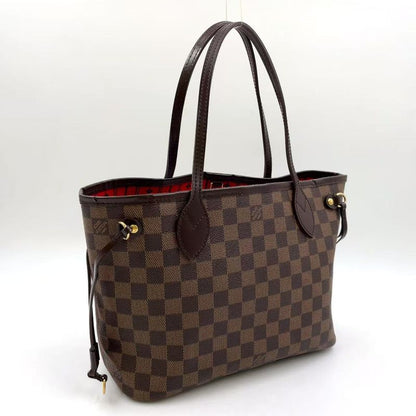 Louis Vuitton Neverfull PM Damier Ebene Damier Ebene Leather × PVC Brown Tote