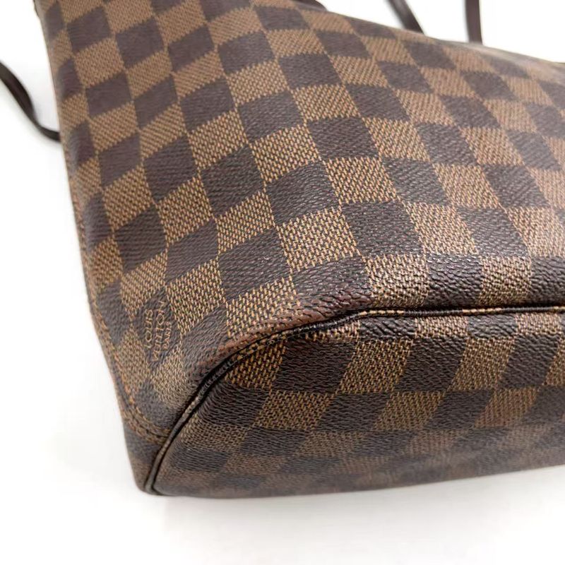 Louis Vuitton Neverfull PM Damier Ebene Damier Ebene Leather × PVC Brown Tote