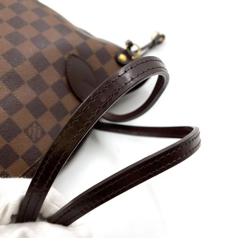 Louis Vuitton Neverfull PM Damier Ebene Damier Ebene Leather × PVC Brown Tote