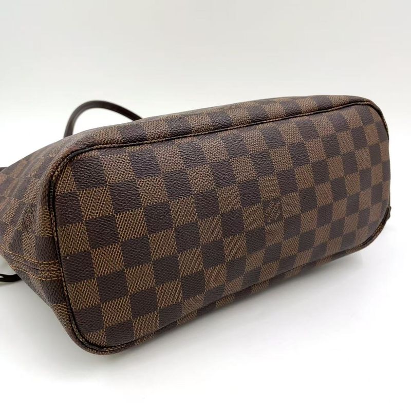 Louis Vuitton Neverfull PM Damier Ebene Damier Ebene Leather × PVC Brown Tote