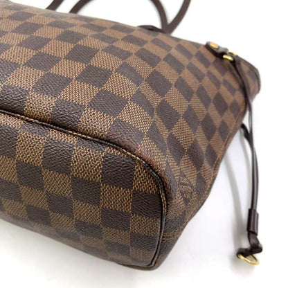 Louis Vuitton Neverfull PM Damier Ebene Damier Ebene Leather × PVC Brown Tote