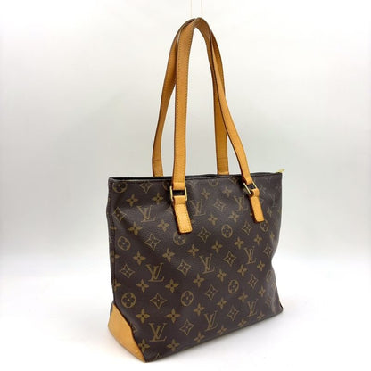 Louis Vuitton Cabas Piano Monogram Leather X PVC Brown Tote Bag Gold M51148