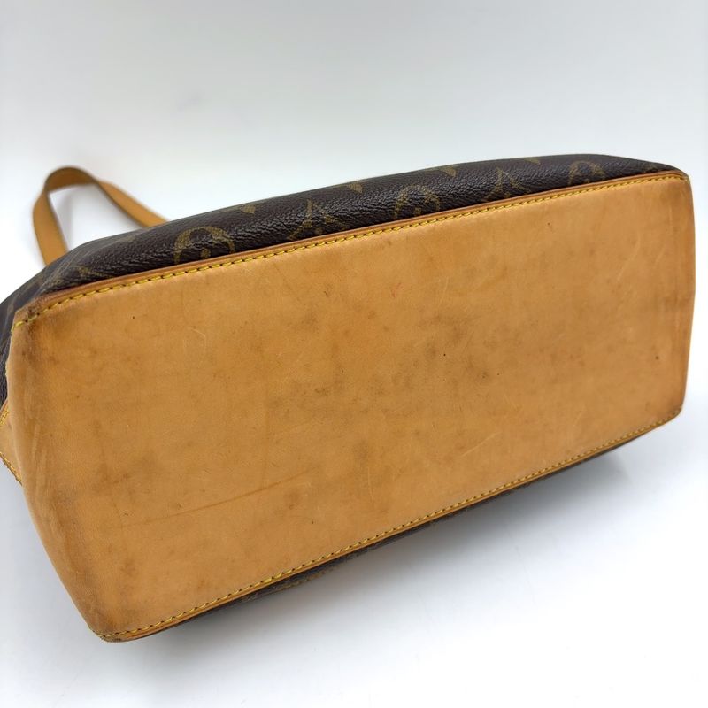 Louis Vuitton Cabas Piano Monogram Leather X PVC Brown Tote Bag Gold M51148