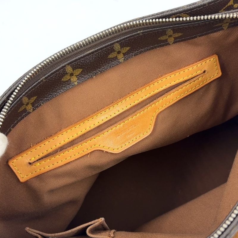 Louis Vuitton Cabas Piano Monogram Leather X PVC Brown Tote Bag Gold M51148