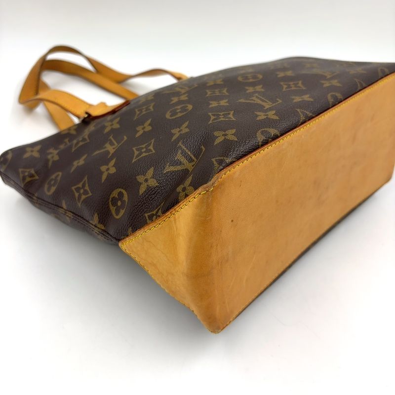 Louis Vuitton Cabas Piano Monogram Leather X PVC Brown Tote Bag Gold M51148