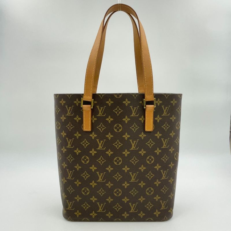 Louis Vuitton Vavin GM Monogram Leather × PVC Brown Tote Bag Gold M51170