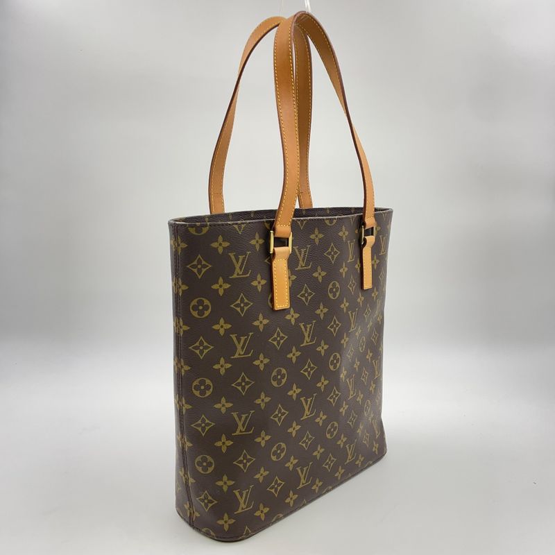 Louis Vuitton Vavin GM Monogram Leather × PVC Brown Tote Bag Gold M51170