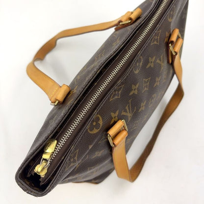 Louis Vuitton Cabas Piano Monogram Leather X PVC Brown Tote Bag Gold M51148