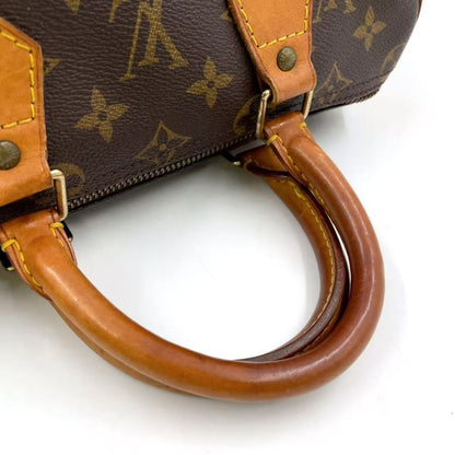 Louis Vuitton Speedy 25 Monogram Leather X PVC Brown Handbag Gold M41528