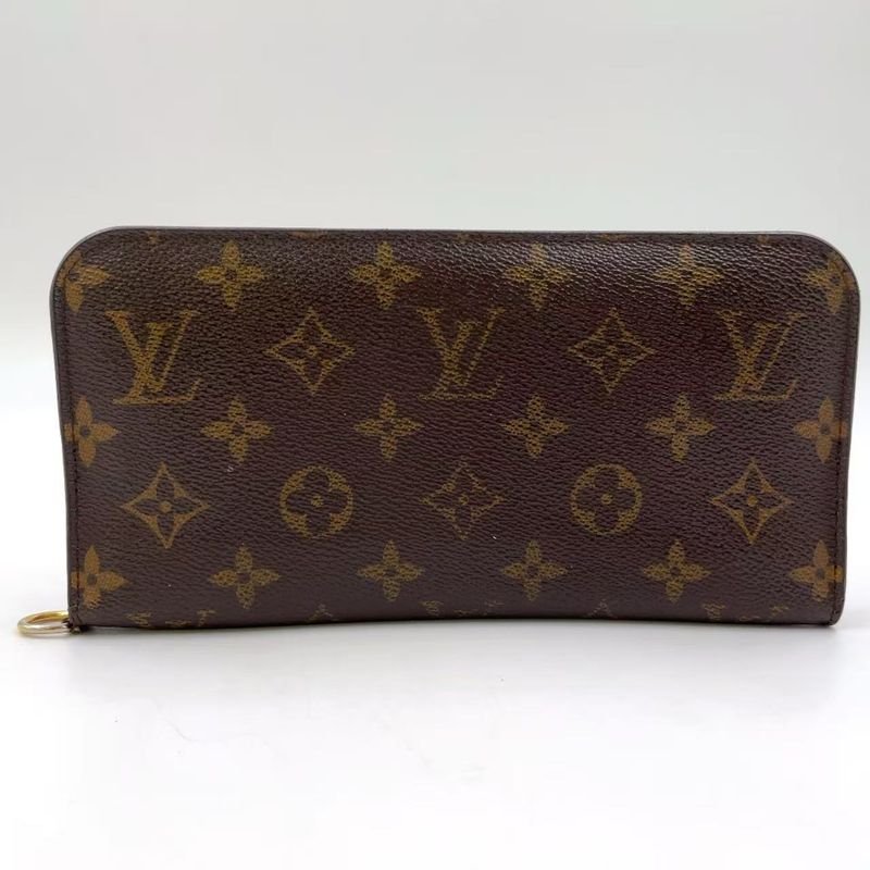 Louis Vuitton Portefeuille Antholite Folding Long Wallet Leopard Monogram PVC