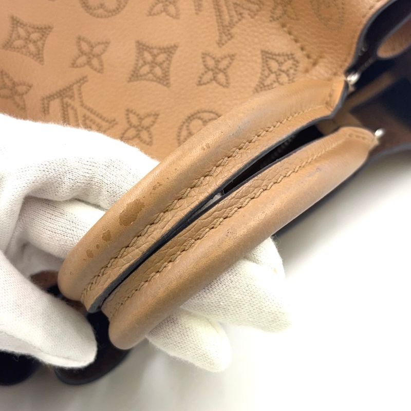 Louis Vuitton Mahina Bella Tote Bag RIFD Compatible Leather Beige Handbag