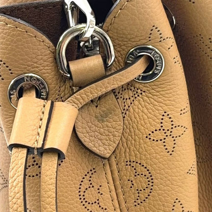 Louis Vuitton Mahina Bella Tote Bag RIFD Compatible Leather Beige Handbag