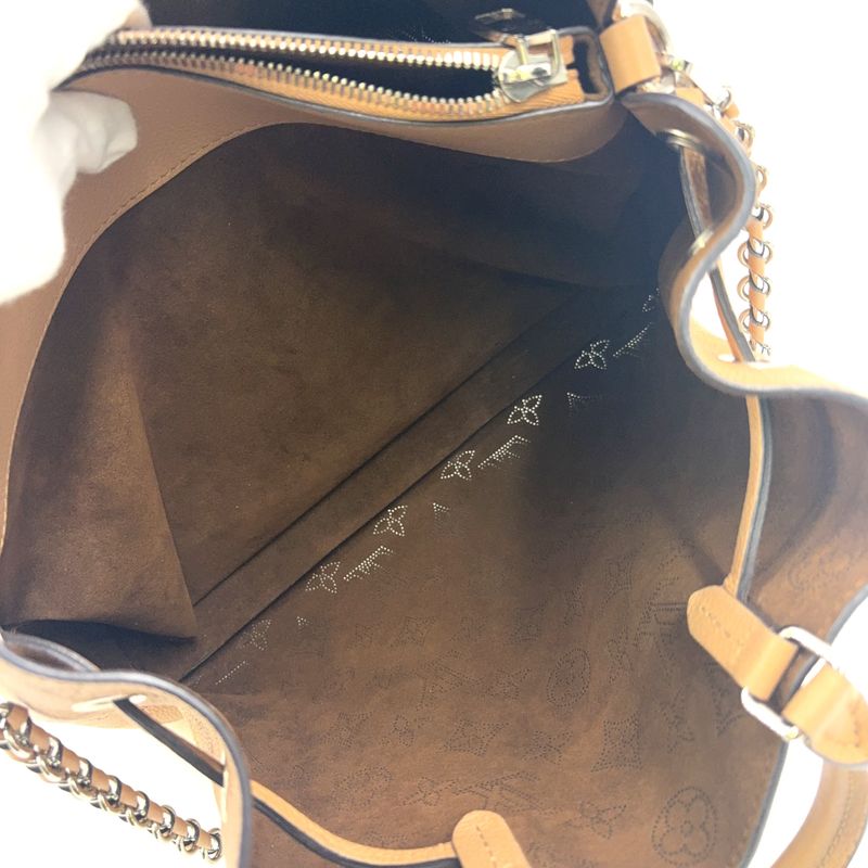 Louis Vuitton Mahina Bella Tote Bag RIFD Compatible Leather Beige Handbag