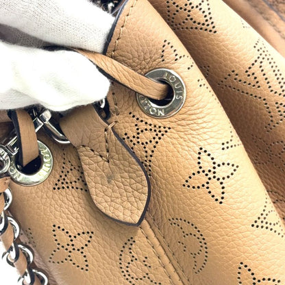 Louis Vuitton Mahina Bella Tote Bag RIFD Compatible Leather Beige Handbag