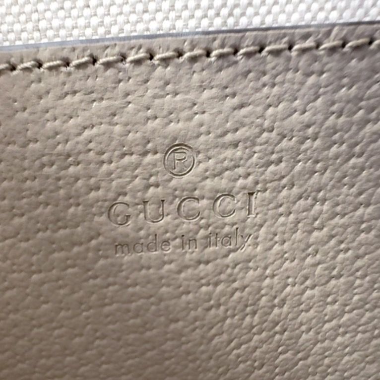 Gucci Interlocking G Mini 2WAY Shoulder PVC Beige Handbag Gold