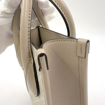 Gucci Interlocking G Mini 2WAY Shoulder PVC Beige Handbag Gold