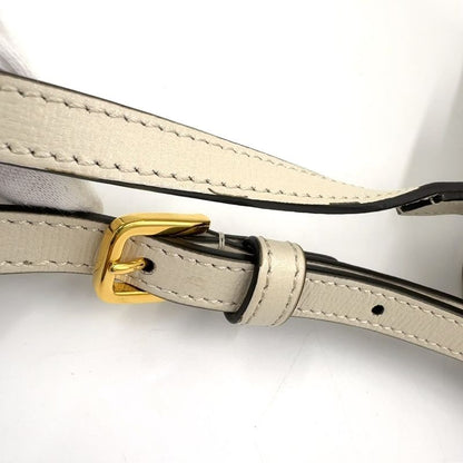 Gucci GG Supreme Horsebit 1955 Mini Bag Leather X PVC Beige X White Shoulder